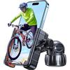 Coolpow Supporto Telefono Bicicletta【1S Blocco Rapido】 Porta Cellulare Moto, Libertà di filmare, 360° Rotante per Supporto Telefono Moto per iPhone/Galaxy 4.7-6.8 Smartphone, Kit Accessori da Auto