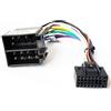 Hodozzy Cavo adattatore autoradio - Presa Standard Connettore ISO Autoradio Android per VW(Cablaggio a 16 pin, con Linee di Controllo Quadrate, Linea di Controllo Retromarcia)
