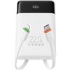 VEGER 10000mAh Power Bank con Cavi Integrati, 22.5W Ricarica Rapida Caricatore Portatile, Sottile Compatto USB C Powerbank LED Display con 4 Uscite e 3 Ingressi Compatibile con iPhone Huawei Xiaomi