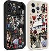 Yimctoie 2 Pezzi Cover per Apple iPhone 8 iPhone 7 iPhone SE 2022/2020 4.7, Custodia con Tokio Hotel Rock Band cool Moda Aesthetic Motivo Pattern TPU Silicone Morbido Antiurto Protezione Case,Moda