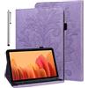BOLELAW Custodia per tablet Amazon Kindle Fire HD 8 & 8 Plus (12/10th Gen, 2022/2020 Release) 8 con pennino capacitivo in pelle PU per Kindle Fire HD 8 Tablet Case (viola)