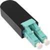 QIANRENON LC Multimode Duplex Fibra Ottica Loopback Adattatore 10Gb OM3 LC/UPC Patchcord Looper Accoppiamenti 50/125μm Connettore di Test Cavo