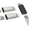 Kefiany Adattatore USB C Femmina A Lightning Maschio(Set di 3)per IPhone 14 13 Pro Max Caricabatterie Rapido Certificato Per Apple MFI Per IPad Cavo Connettore Trasferimento File Portatile Dispositivo Carica