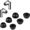 kwmobile Gommini Auricolari Memory Foam Set da 6 Compatibile con Huawei FreeBuds Pro 3 - Gommini Cuffie In Ear Schiuma - 3 Size nero