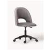Westwing Collection Sedia da scrivania in velluto Rachel, regolabile in altezza -