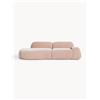 Westwing Collection Chaise longue componibile 3 posti in teddy Wolke