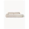 Westwing Collection Chaise longue componibile 3 posti in teddy Wolke