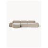 Westwing Collection Divano angolare componibile 4 posti in teddy Wolke