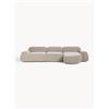 Westwing Collection Divano angolare componibile 4 posti in teddy Wolke