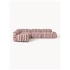 Westwing Collection Diveno angolare a righe Wolke - Rosso