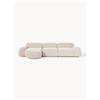 Westwing Collection Divano angolare componibile 4 posti in teddy Wolke