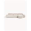 Westwing Collection Divano angolare componibile 4 posti in teddy Wolke