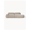 Westwing Collection Chaise longue componibile 3 posti in teddy Wolke