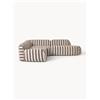Westwing Collection Divano angolare componibile 4 posti a righe con chaise longue Wolke