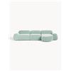 Westwing Collection Divano angolare componibile 4 posti in teddy Wolke