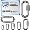 NietFullThings Connettore a Vite Ø 8 mm V4A Acciaio Inox - 1 Pezzi - Carico 1875 kg - Uso Marino, Nautica, Maglia Rapida