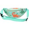 Rmeet Dinosauro Marsupio Cartone Animato Hipsack - Cintura Petto Borsa in Nylon per Bambini, Grils, Ragazzi - Ideale per Corsa, Escursionismo, Viaggio, Sport