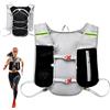 Feirdhoo Gilet da corsa da uomo e da donna, cinghie regolabili sul petto, leggero zaino da corsa, zaino riflettente, con supporto per cellulare, per escursioni all'aperto, gare in bicicletta