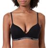 Emporio Armani Reggiseno a Triangolo Imbottito Essential con Borchie Nero M, Nero, M