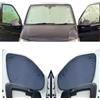 Covprotec Tendine Parasole Auto Compatibile con Peugeot Partner (2018- Date)(Set Completo Swb + Portellone Posteriore) Dorso Blu Marino,Reversibile e Termico