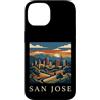 San Jose Travel Art Studio Custodia per iPhone 14 san jose, california, orizzonte, retro, vendemmia,