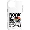 Dog Lover Reading Sunset Retro Custodia per iPhone 16 Pro Max Libro Mamma Amante Del Cane Vivere In Capitoli Accogli