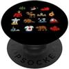 InGENIUS Camicie e regali con il simbolo Simbolo canadese Viaggio di un giorno Foglia d'acero Alce PopSockets PopGrip Adesivo