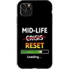 Midlife Reset Humor Custodia per iPhone 11 Pro Max Midlife Reset Barra di caricamento Divertente 40° compleanno