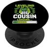 Leveled Up to Big Cousin Promoted to New Livellato fino al cugino maggiore promosso a nuovo futuro cugino grande PopSockets PopGrip Adesivo