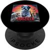 Shih Tzu Puppy Lover PS Divertente retrò giapponese Dogzilla Shih Tzu Amante dei cani PopSockets PopGrip Adesivo