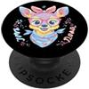Whimsical Forest Face Character Graphics Simpatico cervo bosco ritratto amante degli animali grafico fiocco rosa PopSockets PopGrip Adesivo