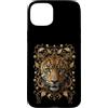 Wild Nature Exotic Animal Savannah Custodia per iPhone 15 Plus Leopardo Giungla Africana Predator Safari Animali Selvatici