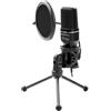 Itek Microfono a Condensatore M100 - USB, treppiede, filtro antipop e spugna, audio professionale