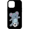 soccer animal ball fan football sport ho Custodia per iPhone 12 Pro Max Koala con Calcio