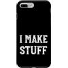 Whyitsme Design Custodia per iPhone 7 Plus/8 Plus Divertente Artsy Crafty Woodwork I Make Roba