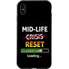 Midlife Reset Humor Custodia per iPhone XS Max Midlife Reset Barra di caricamento Divertente 40° compleanno