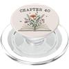 Librarian Bookish Bookworms & Novel Writ Capitolo 40 - Fiori di campo per il 40° compleanno degli amanti dei libri e dei lettori PopSockets PopGrip per MagSafe