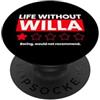 YO MINUS Life Without Willa Boring non consiglierebbe una recensione divertente PopSockets PopGrip Adesivo