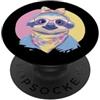 Kawaii Whimsical Pastel Barnyard Face Gr Carino Gallo Ritratto Amante Animali Grafica Rosa Occhiali PopSockets PopGrip Adesivo