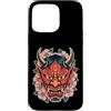 Japanese Oni Mask Aesthetic By TOKYO WAV Custodia per iPhone 15 Pro Max Maschera giapponese del diavolo Yokai del diavolo Hannya Giappone Oni