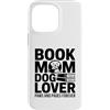 Reading Dog Lover Bookworm Mom Custodia per iPhone 14 Pro Max Prenota Mom Dog Lover Paws And Pages Forever