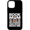 Dog Lover Reading Mom Bookworm Custodia per iPhone 12 mini Prenota Mamma I miei libri e i miei cani
