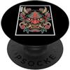 Hannya Oni By Tokyo-Waves Hannya Oni Mask Devil Yokai - Maschera giapponese con tatuaggio demone PopSockets PopGrip Adesivo