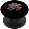 Graduation Kids Brick Master Builder Bri Brick Builder Blocks Graduating Graduating Kids Graduate PopSockets PopGrip Adesivo