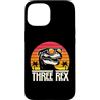 Three Rex 3rd Birthday Dinosaur Kids App Custodia per iPhone 15 Tre Rex 3° Compleanno T Rex Dinosauro Terzo Compleanno 3 Anni