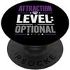 Asexual Attraction Level Optional Tees Livello di attrazione asessuale facoltativo PopSockets PopGrip Adesivo