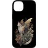 Tannaidhe's Designs Custodia per iPhone 14 Plus Calico Cat Dragon Fairy con edera autunnale e ali
