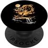 Funny Saluki Lover Gifts Accessories & S Saluki Ululando Alla Luna PopSockets PopGrip Adesivo