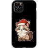 ragdoll cat winter santa hat snow winter Custodia per iPhone 11 Pro Ragdoll - Gatto invernale con cappello da Babbo Natale