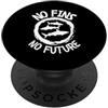 Shark Scuba Diver Conservation Design Senza pinne e squali sicuri per il futuro PopSockets PopGrip Adesivo